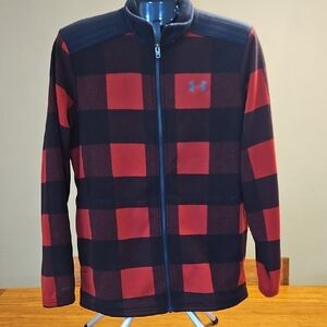 Under Armour Men's Plaid Jacket in Red and Black